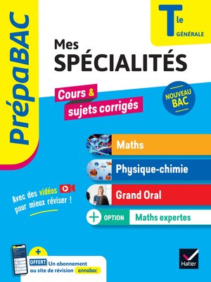 cover image of Prépabac--Mes spécialités Maths, Physique-chimie, Grand oral & Maths expertes Tle--Bac 2025